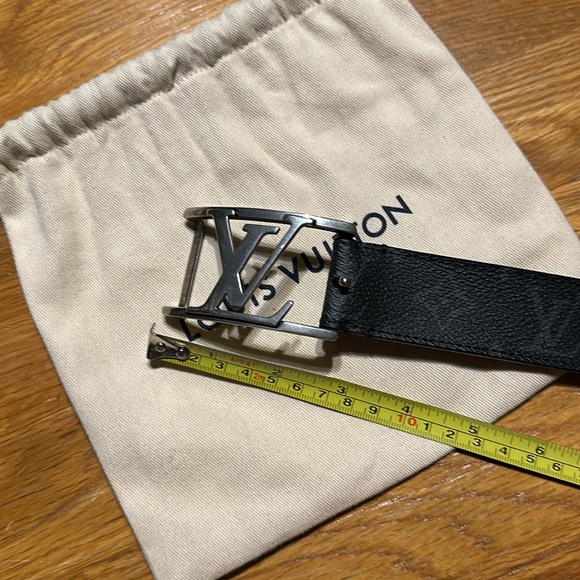 Louis Vuitton - Men’s Monogram Eclipse Belt - Black - Size 34 / 85 - Picture 12 of 12
